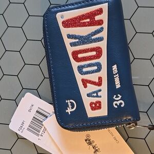 Coach NWT Bazooka Small Zip Wallet